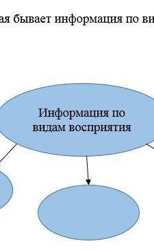 Укажите какая бывает информация ПО видом воспратия 5 видов​