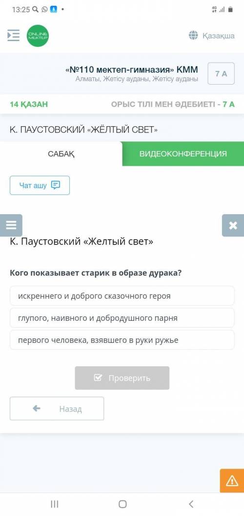 К. Паустовский «Желтый свет» Кого показывает старик в образе дурака?