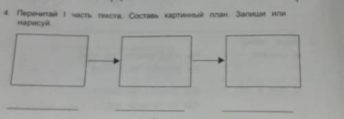 Перечитай 1 часть текста составь картины план Запиши или нарисуй ​