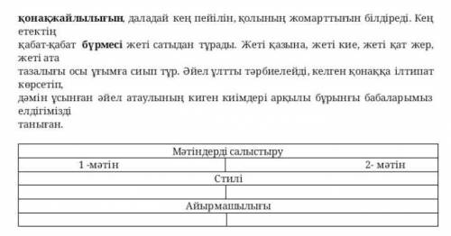 Мәтіндерді салыстыру1 Мәтін2- мәтінАйырмашылығыкөмек тесінздерші паж өтінемін​