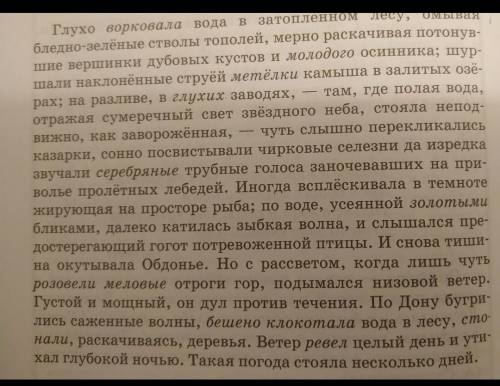 Найти изобразительно-выразительные средства в тексте​