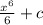 \frac{x {}^{6} }{6} + c