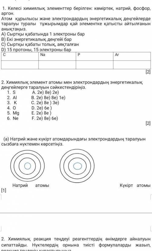 8-Сынып химия беріңдерші бжб 1 тоқсан берем​