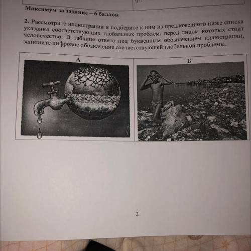 2. Рассмотрите иллюстрации и подберите к ним из предложенного ниже списка указания соответствующих г