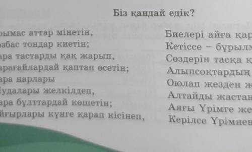 Айтылым 2-тапсырма. Өлеңде қандай мәселелер көтерілген? Өлеңдегі ақпараттарбойынша өз пікірлеріңді д