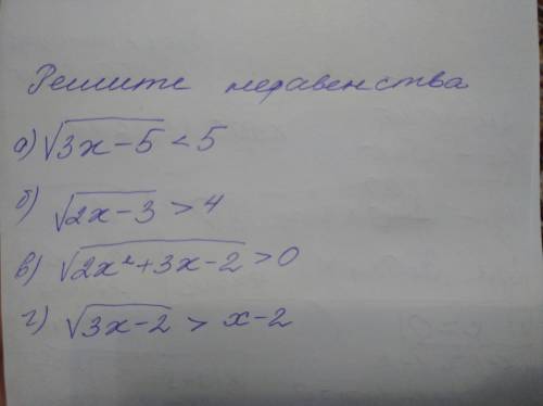 Решить два последних неравенства. (В и г)