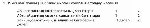 Абылай хан саясатының тиімділігіне баға беріңіз