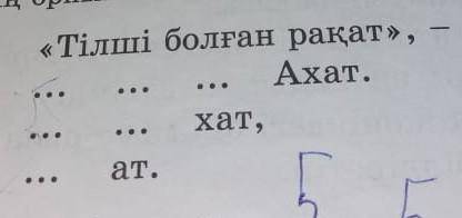 Көп нүктенің орнына тиісті сөздерді қойып өлең құрастыр ​