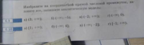 РЕШИТЕ, СДЕЛАЙТЕ ПОД НОМЕРОМ 6.10а)[1;+оо) б)(-оо;4]в)(-оо;-2]г)[-1;+оо)(оо)-это знак бесконечности​