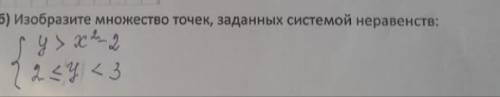 Изобразите множество точек заданных системой неравенств