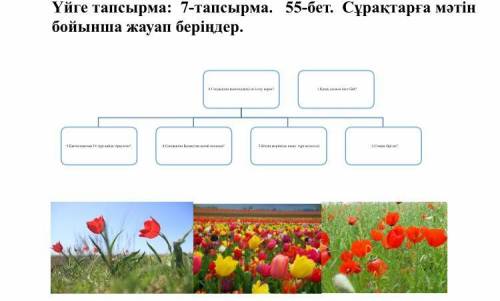 Сұрақтарға мәтін бойынша жауап беріңдер. 1.Қазақ даласы неге бай? 2.Соның бірі не? 3.Біздің жеріміз