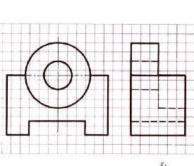 Начертите горизонтальный вид(вид сверху)и нужно сделать разрезы на все видах