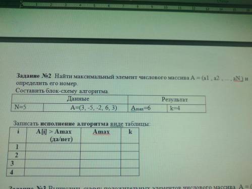 Найти максимальный элемент числового массива A = (a1 , a2 , ... , aN ) и определить его номер. Соста