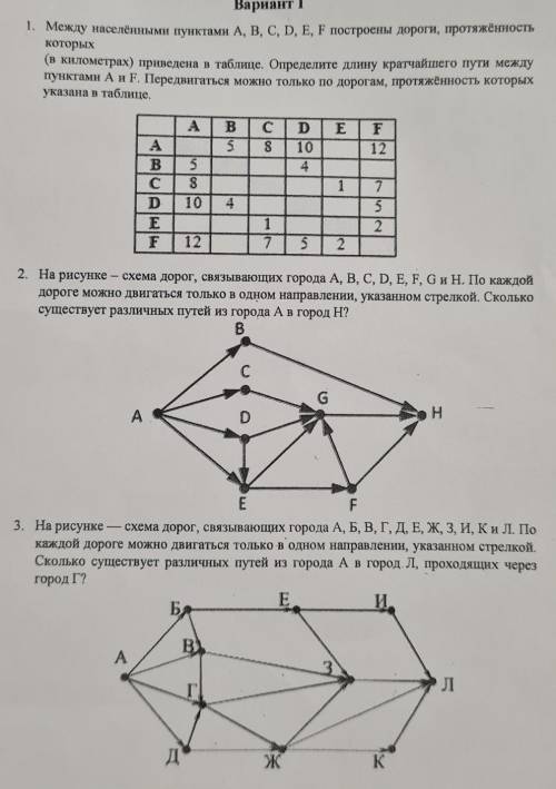 Информатика мне очень нужно все задания ​