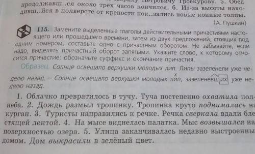 Действительные причастия времени сделайте дз был на карантине​