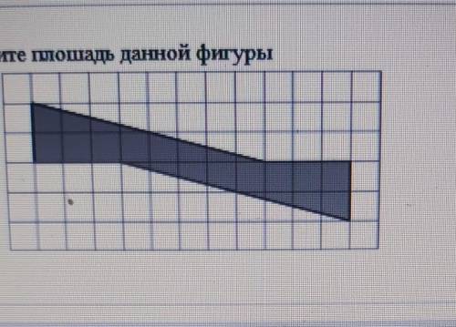 Найдитеплощадь данной фигуры​