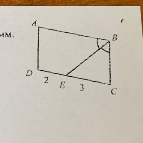 BE-биссектриса 2 и 3 это сантиметры ABCD-параллелограмм Найти:периметр abcd
