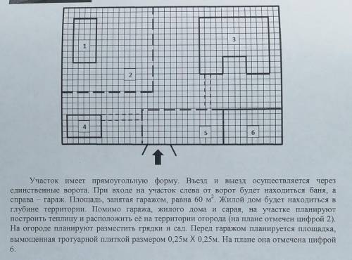 3. Для благоустройства участка необходимо проложить дорожки шириной 1 метр до бани и левого угла дом