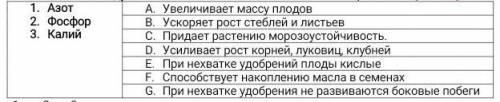 Недостаток минералов также сказывается на растениях. Установи соответствие между элементами и симпто