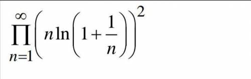 пожайлуста очень нужно. Исследовать на сходимость бесконечное произведение
