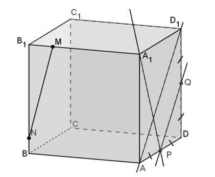 МN и AB параллельны, скрещиваются или пересекаются?Жду ответ с обьяснениями