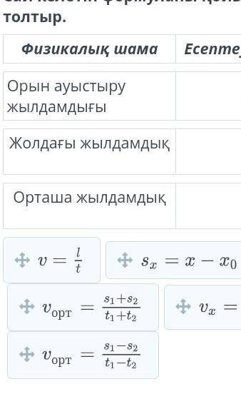 Сай келетін формуланы қойып, кестені толтыр. Білімлендттегі жауабын айтыңыздарш Фотоны басып жауабын