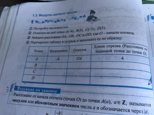 Постройте числовую ось 1,2,3 задание