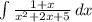 \int\limits {\frac{1+x}{x^{2}+2x+5 } } \, dx