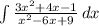 \int\limits {\frac{3x^{2}+4x-1 }{x^{2} -6x+9} } \, dx