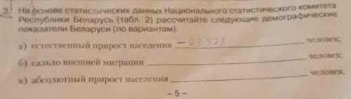 Нужно сделать б) в) численность населения=9492кол-во родившихся=111250кол-во умерших=134621внешняя м