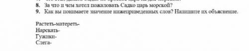 ответить на 8 вопрос про Садко ну или на 9​