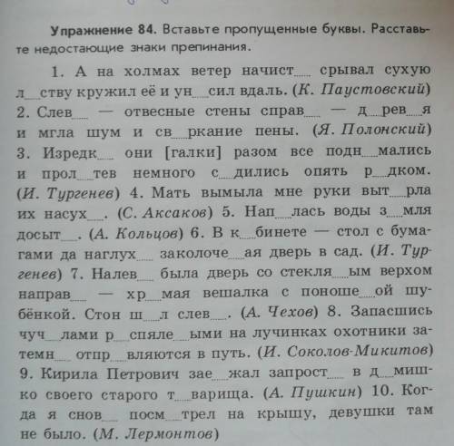 Вставьте пропущенные буквы. Расставь-те недостающие знаки препинания.​