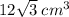 12 \sqrt{3} \: c {m}^{3}