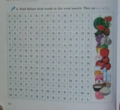 Find fifteen food words in the word search.​