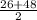 \frac{26 + 48}{2}