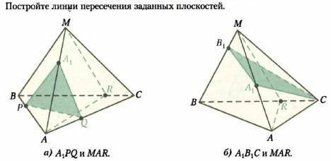 найти линии пересечения плоскостей. Вопрос именно по оформлению задачи поэтапно(как вообще нужно зап