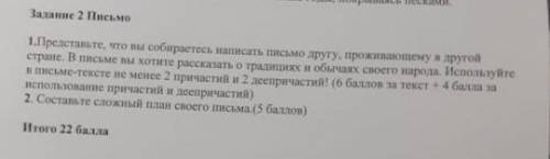 Представьте, что вы собираетесь написать письмо другу, проживающему в другой стране. В письме вы хот