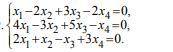 Задана однорідна лінійна система рівнянь. Знайти а) множину розвязків системи б) нормовану фундамент
