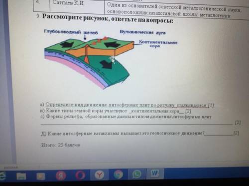 Рассмотрите рисунок, ответьте на вопросы а) Определите вид движения литосферных плит по рисунку в) К