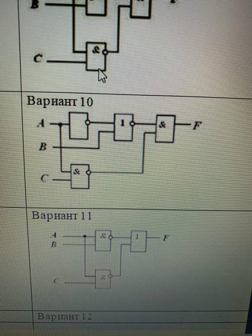 По логической схеме составить логическую функцию Вариант 10