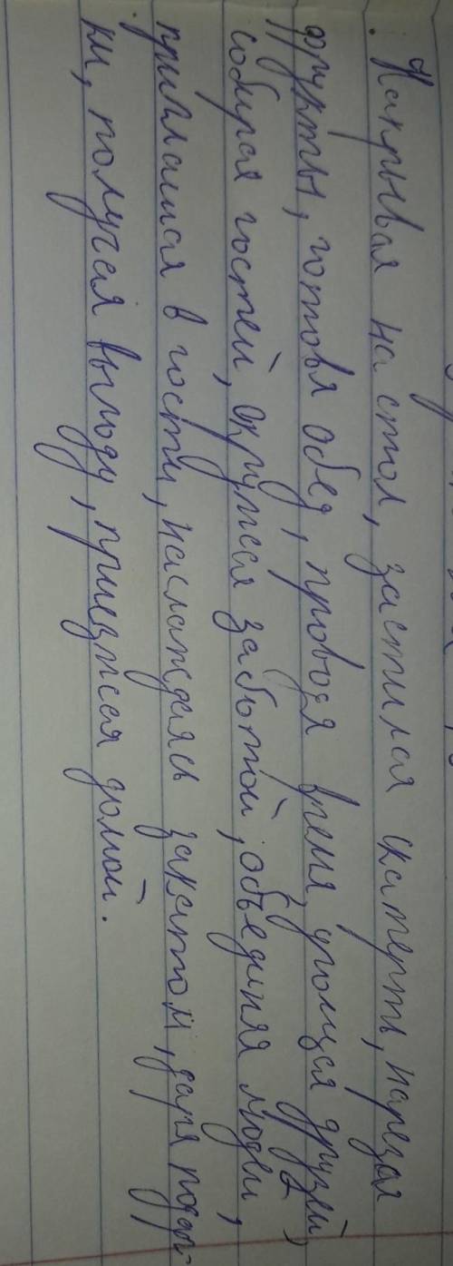 173Б. Составьте рассказ о том, что значит дастархан в казахской культуре, используя получившиеся дее