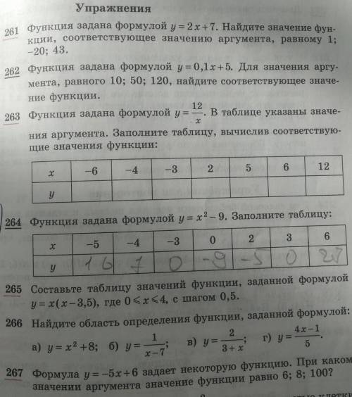 упражнение 265, 266 и 267