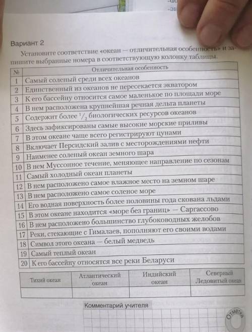 РАСПРЕДЕЛИТЕ ПО ТАБЛИЦЕ