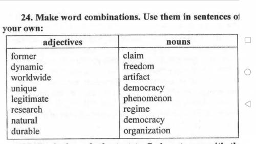 Make word combinations