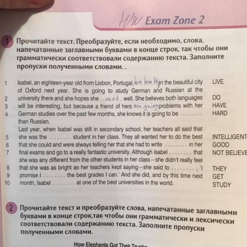 New Round Up 4, Exam zone 2