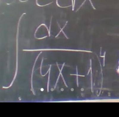 Интеграл dx/(4x+1)^4 я не выкупаю как это сделать