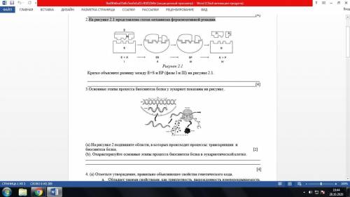 На рисунке 2.1 представлена схема механизма ферментативной реакции задание