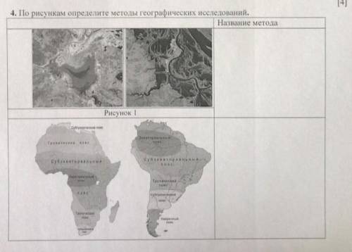По рисункам определите методы географических исследований.​
