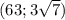 (63;3 \sqrt{7} )