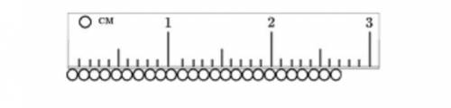 3. На рисунке изображены линейка и некоторое количество шариков, построенных в ряд вдоль линейки. a)